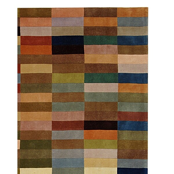 SAFAVIEH Handmade Rodeo Drive Casey Mid-Century Modern Abstract Wool Rug