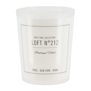 White or Black Plastic Open Trash Can with Chic Writing - 9.4" H x 7.8" W x 6.2" L