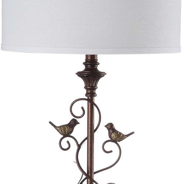 SAFAVIEH Lighting 61-inch Birdsong Oil-Rubbed Bronze Floor Lamp - 15"x15"x61"