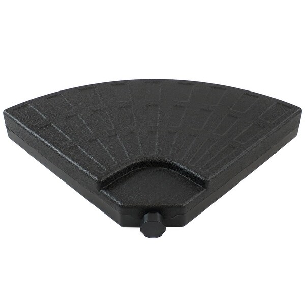 Heavy-Duty Cantilever Offset Patio Umbrella Base Plate 4 PK - Black