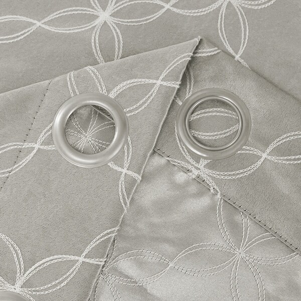 Lyndale Amelia Room Darkening Embroidered Curtain