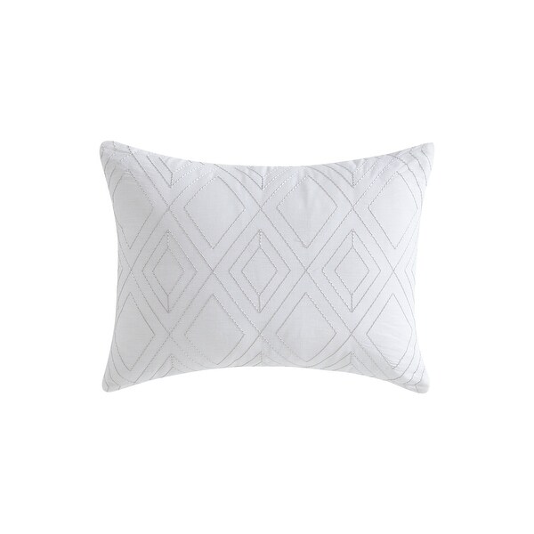 Tommy Bahama Kayo Grey Cotton Reversible 5 Piece Duvet Cover Set