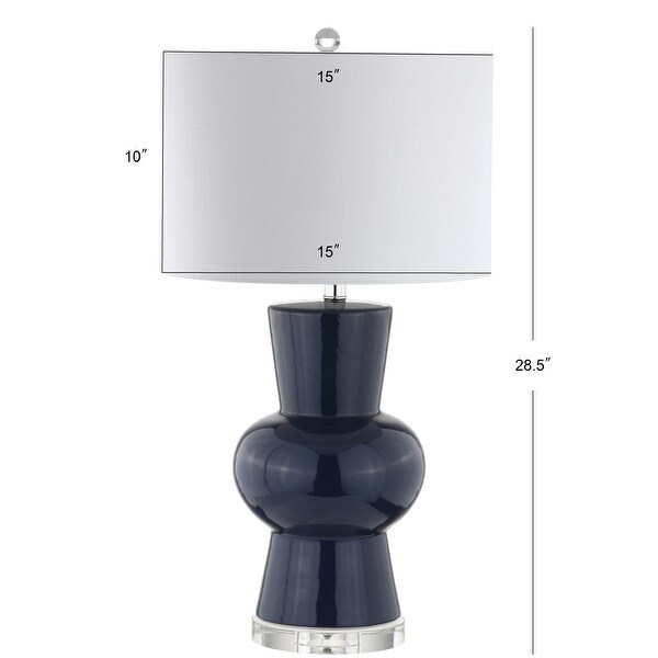 Baird 28.5" Ceramic LED Table Lamp, White by JONATHAN Y