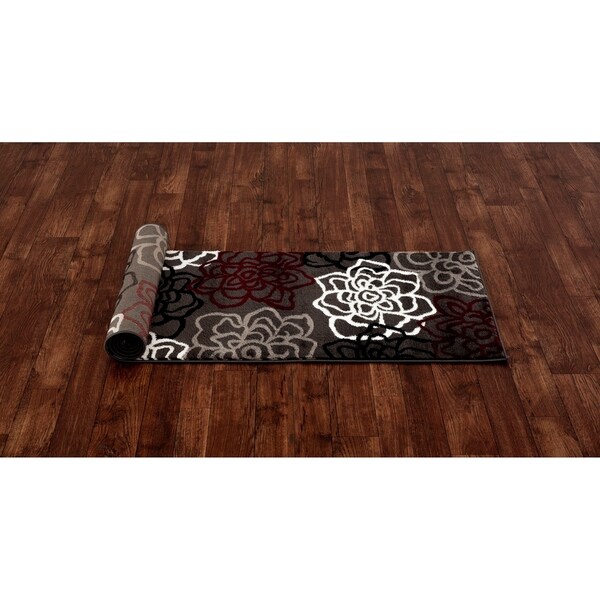 World Rug Gallery Contemporary Modern Floral Flowers Area Rug