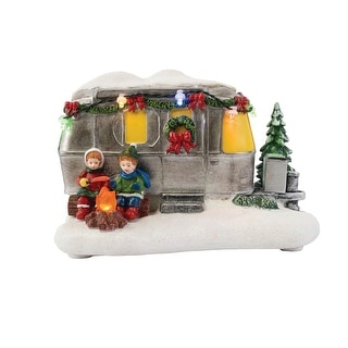 Christmas Village - Silver Camper