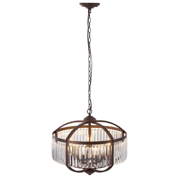 Luxyria 5 Light Crystal Chandelier Pendant Light - Oil Rubbed Bronze