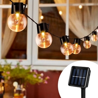 11.48FT Solar Fairy Lights Outdoor Solar Retro Bulb 8 Modes IP65