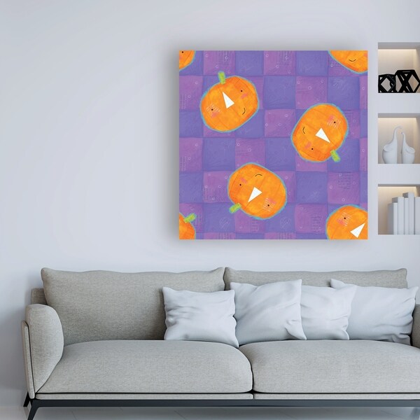 Holli Conger 'Painted Halloween repeat 1' Canvas Art