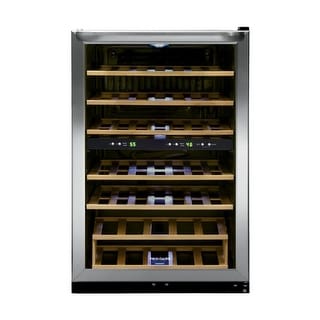 45 Bottle Two-Zone Wine Cooler