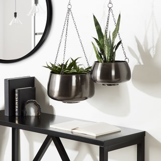 Kate and Laurel Marquez Hanging Planter Set - 2 Piece