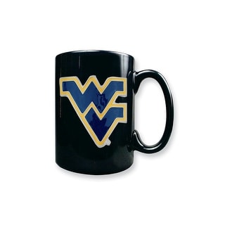 Collegiate West Virginia University 15 Oz. Black Ceramic Mug