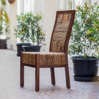 International Caravan Dallas Abaca Mahogany Dining Chair