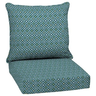 Arden Selections Alana Tile Outdoor Deep Seat Cushion Set - 24 W x 24 D in.