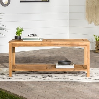 Middlebrook Surfside 50-inch Acacia Wood Outdoor Coffee Table