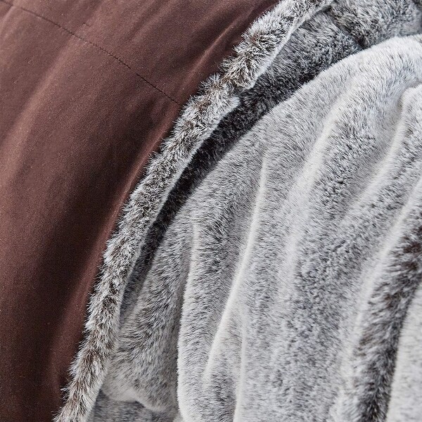 Aww Buddy - Coma Inducer Oversized Comforter Set - Seal Brown