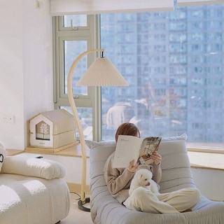 Vintage 59" Arched LED Floor Lamp