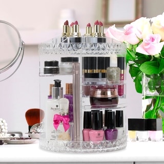Makeup Organizer 360-Degree Rotating Cosmetic Storage Box