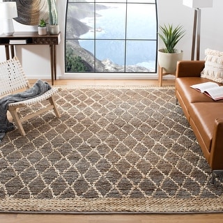 SAFAVIEH Handmade Natural Fiber Bethia Casual Jute Trellis Rug