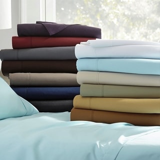 350 TC 100pct Eqyptian Cotton Sateen Solid Color Sheet Set