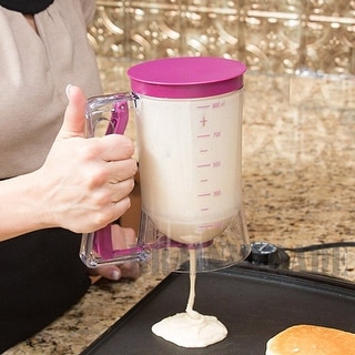 Cup Cake Batter Dispenser for Pancakes Waffles Cupcakes Other Desserts - 7.09x4.33x7.48"