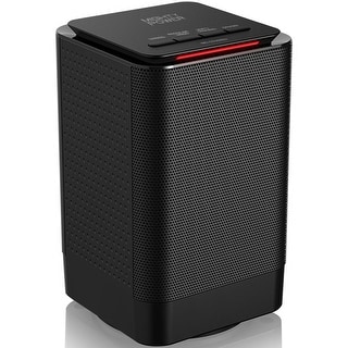 Mighty Power Personal Oscillating Space Ceramic Heater with Fan, 950 Watts, Black, 8x5 Inches