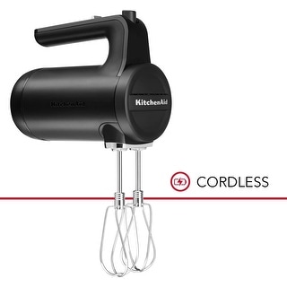 KitchenAid Cordless 7 Speed Hand Mixer Black