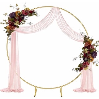 6.5 foot metal wedding circular arch