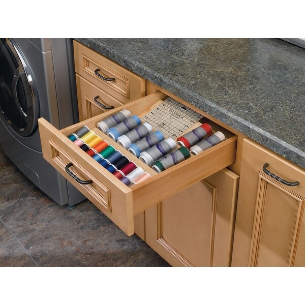 Rev-A-Shelf 4SDI Series 16 Inch Trimmable Spice Rack Drawer Insert