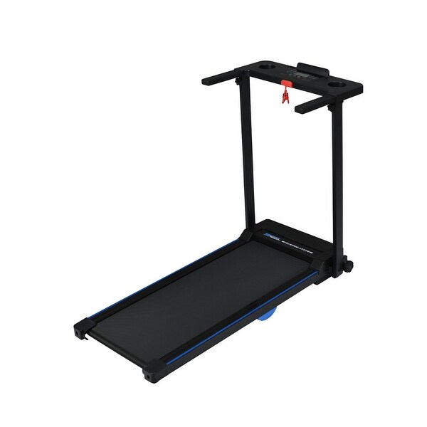 Compact and Convenient Folding Treadmill with Double Shock Absorption System, 12 Preset Program, 265LBS