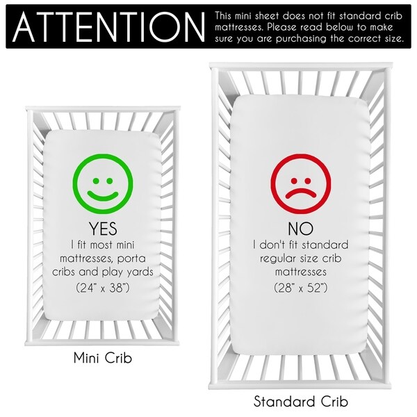 Sweet Jojo Designs Gold and White Star Celestial Collection Fitted Mini Portable Crib Sheet