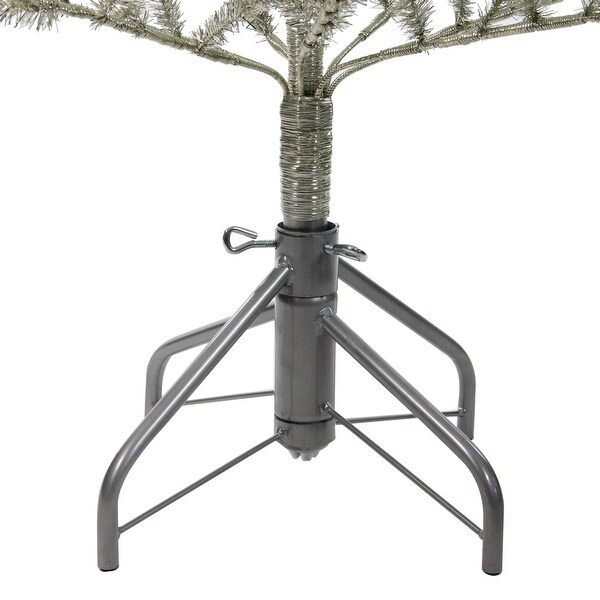 5' Champagne Tinsel Artificial Christmas Twig Tree - Unlit - 5 Foot