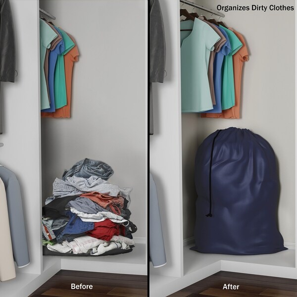 Heavy Duty Laundry Bag-Jumbo Tear Resistant Nylon Hamper Liner with Drawstring for Dorms, Apartments, Storage or Travel