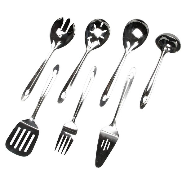 Chef Craft 9.5" Stainless Steel Slotted Serving Spoon with Sleek Mirror Finish