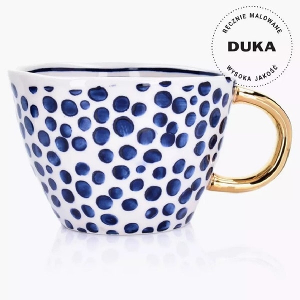 10-OZ Navy & Gold Stoneware Mug