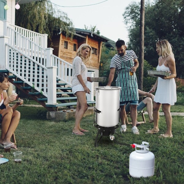 2PCS 50QT Turkey Pot Gas Fryer - N/A