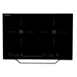 Equator Portable Dual Burner Induction Cooktop with Handle