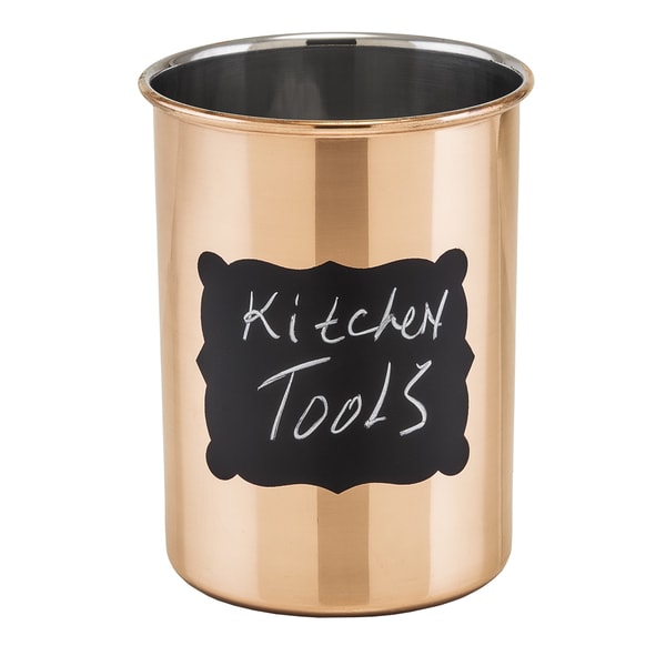 Old Dutch Copper-plated Stainless Steel 'Chalkboard' Tool Caddy