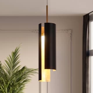 1-Light Mid-century Modern LED Pendant Light for Kitchen Island - 3 x 3 x 14.3