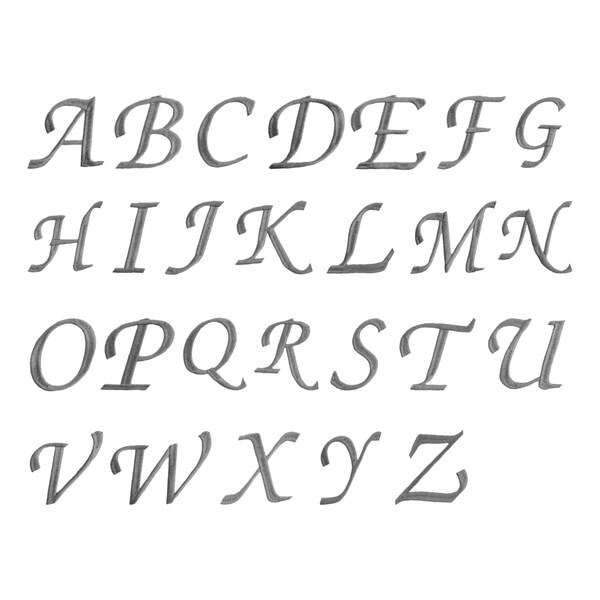 Authentic Hotel and Spa Omni Turkish Cotton Terry 3-piece White Bath Towel Set with Grey Script Monogrammed Initial