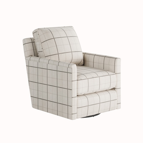Windowpane Chalk Swivel Glider