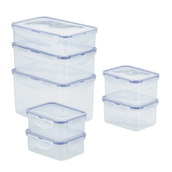 Easy Essentials Rectangular Food Storage Container Set, 14pc