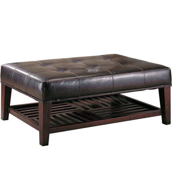 Contemporary Upholstered Tufted Ottoman Bench
