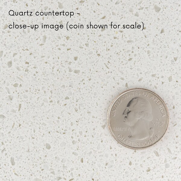 KitchenBathCollection Aria 48" Bathroom Vanity with Quartz Top