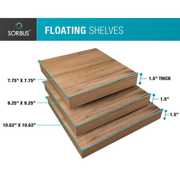 Wall Mount Corner Shelves, Square Hanging Wall Shelf Decoration