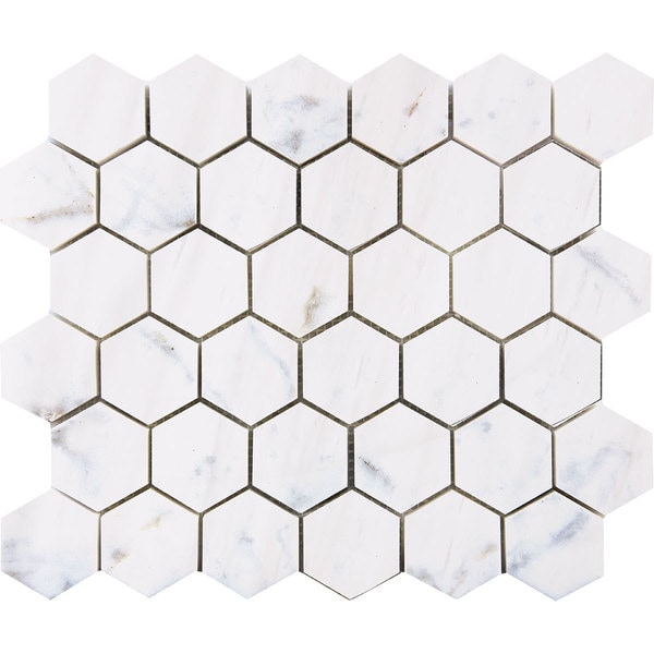 Bianco Dolomiti White Marble Mosaic Tile