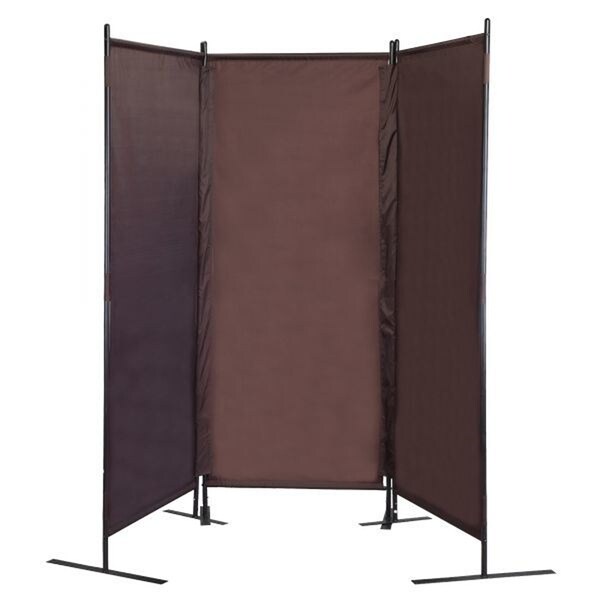 3 Panel Folding Privacy Screen Portable Wall Partition, 6 Ft Divider