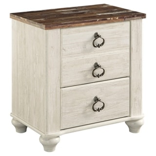 Willowton Two-tone Two Drawer Night Stand