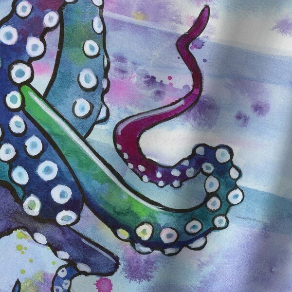 Bath Time Octopus - Shower Curtain