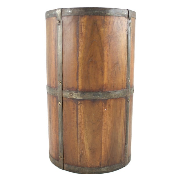 Timbergirl Handmade Rustic Wood Umbrella Stand (India)