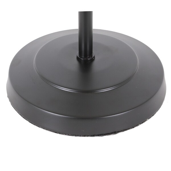 Metal Task Lamp with Adjustable Shade, Black, 21" x 9"